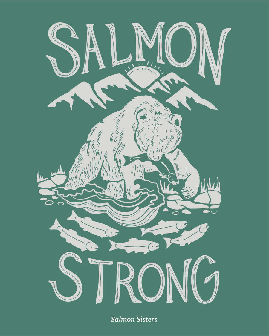 Salmon Strong Decal