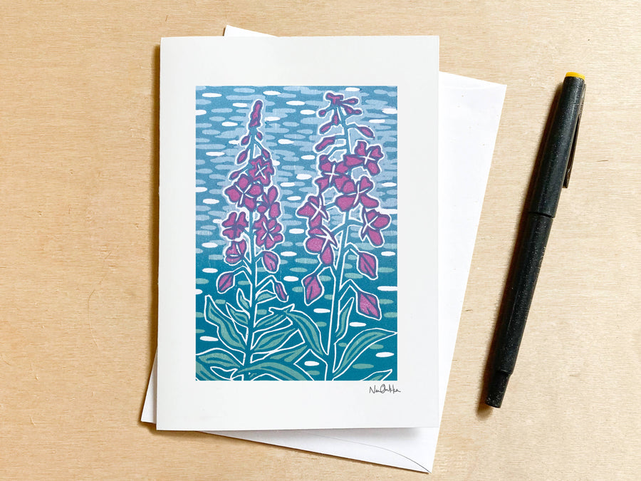Nan Onkka - Fireweed Greeting Card