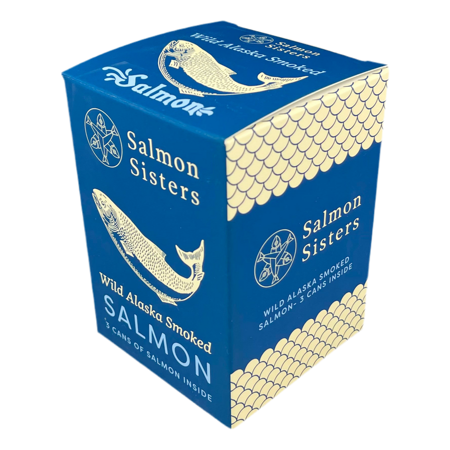 Smoked Tinned Alaska Salmon - 3 Pack