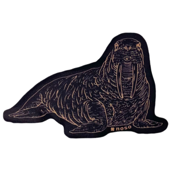 NoSo x Salmon Sisters - Walrus Repair Patch (Black)