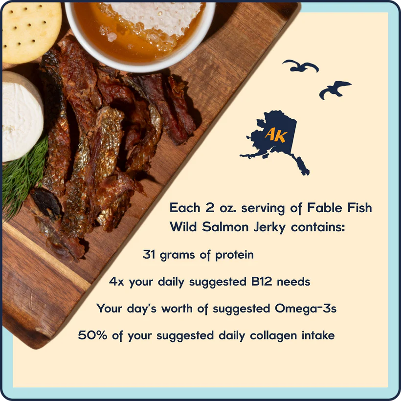 Fable Fish Co. - Sea Salt Sockeye Salmon Jerky