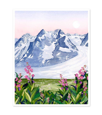 Jill Richie - Land of Ice + Fireweed Print