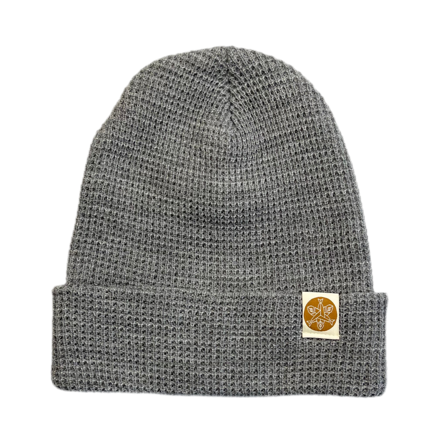 Waffle Logo Beanie - Grey