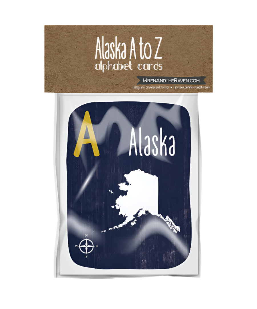 A to Z Alaska Alphabet Cards