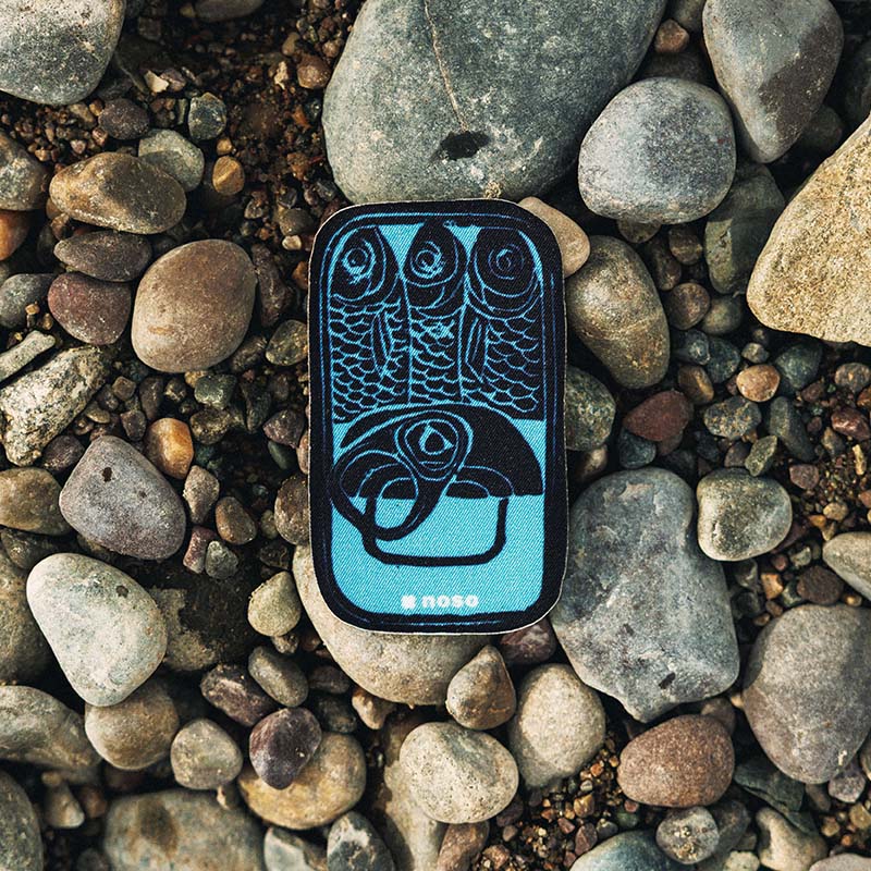 NoSo x Salmon Sisters - Tinned Fish Repair Patch (Dark Blue)