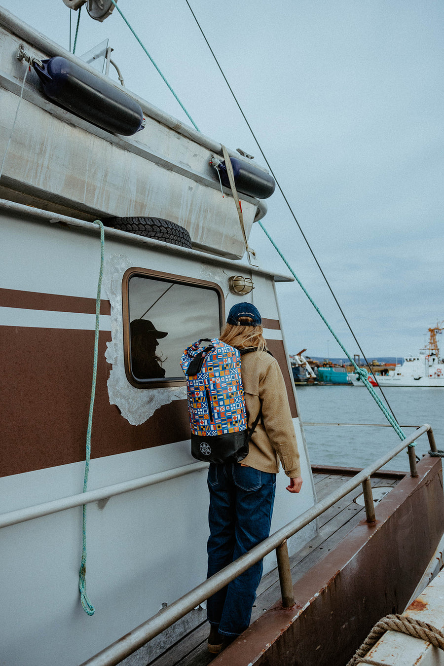 Nautical Flags Dry Bag Backpack