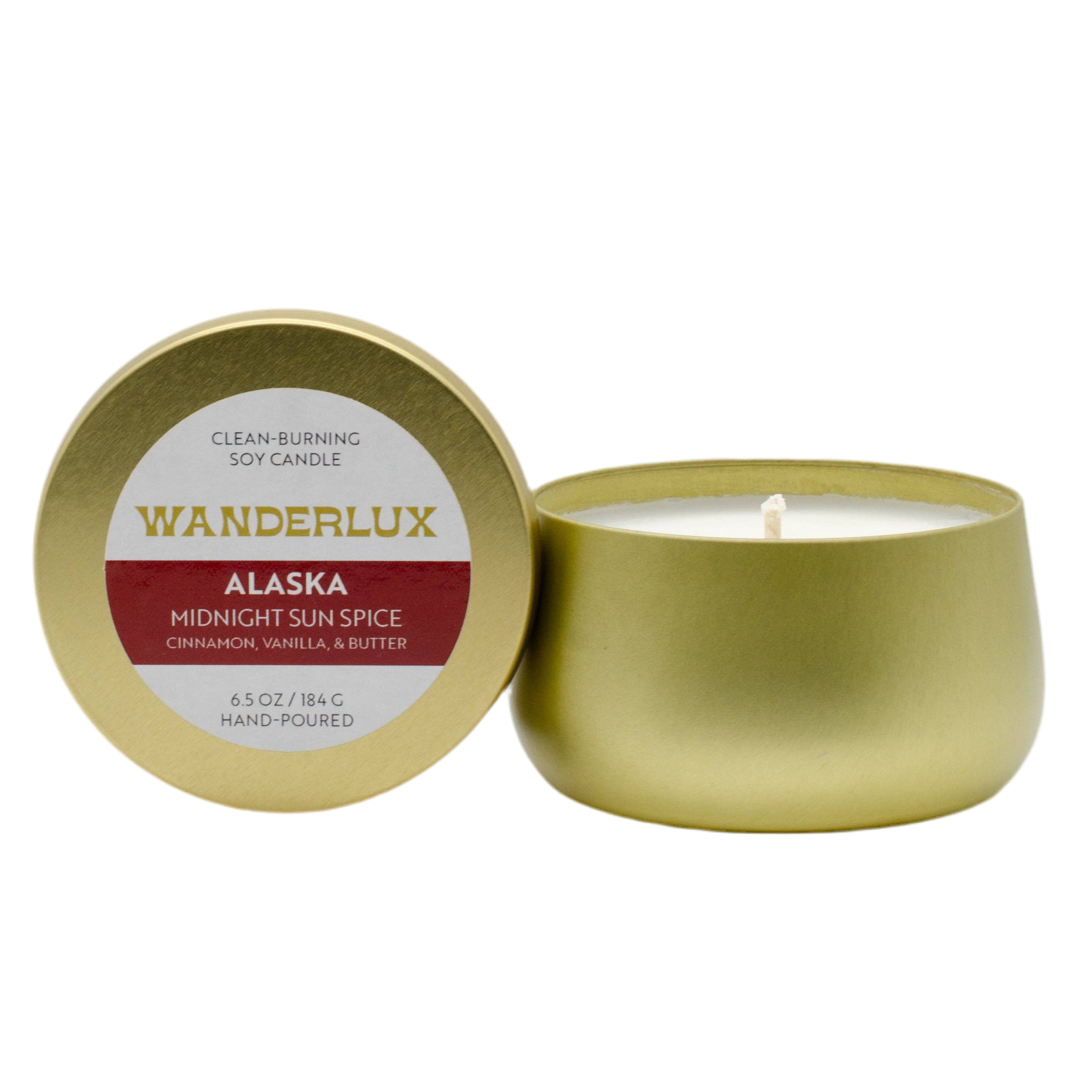 Wanderlux - Midnight Sun Spice Soy Candle – Salmon Sisters