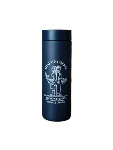 Mug Up Coffee Shop Travel Tumbler - 16 oz - Navy