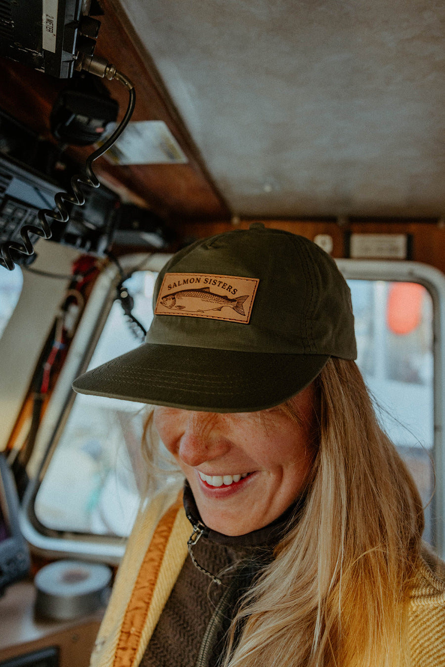 Weatherproof Salmon Cap - Green