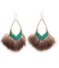 Bering Sea Designs - Patina Mini Reverse Earrings