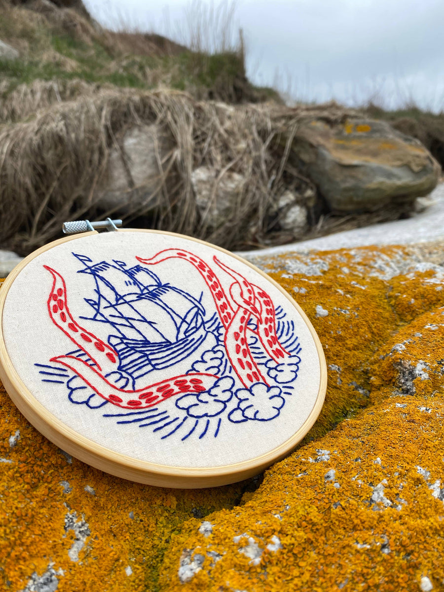 Hook Line & Tinker - Kraken Embroidery Kit