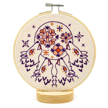 Hook, Line & Tinker - Folk Wolves Complete Embroidery Kit