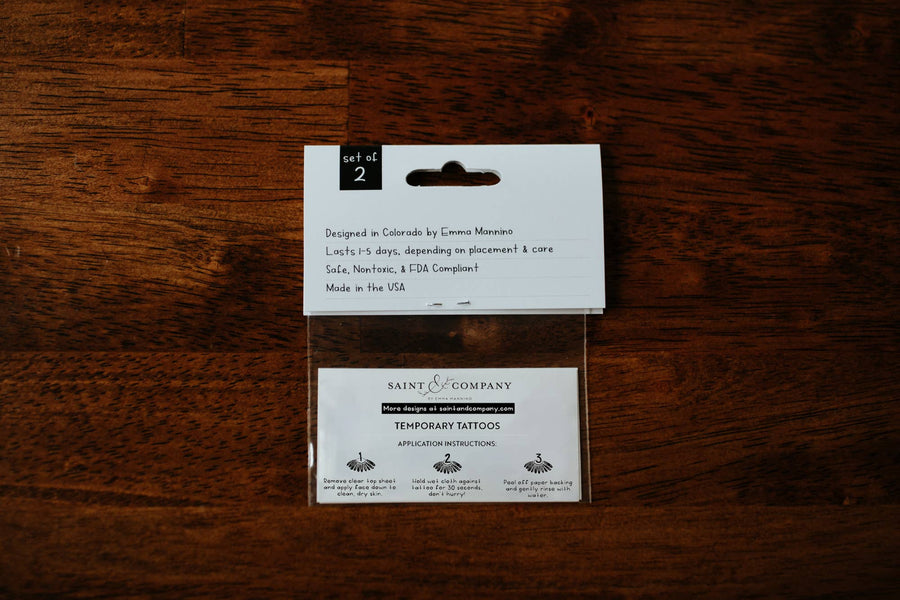 Saint & Company Temporary Tattoos - Wild Sea