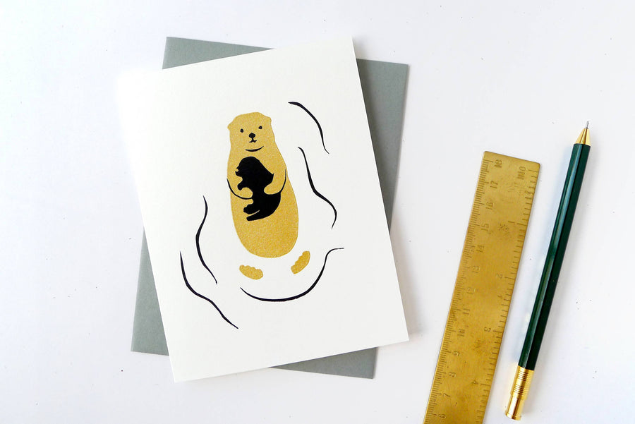 Middle Dune - Otter Baby Card