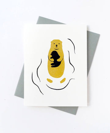 Middle Dune - Otter Baby Card