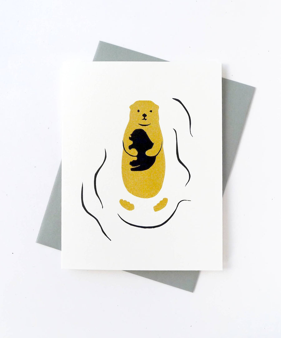 Middle Dune - Otter Baby Card