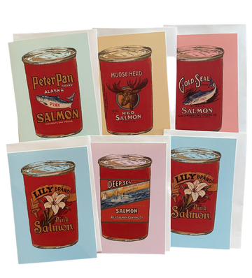 Alaska Canned Salmon Cards - 6 Pack