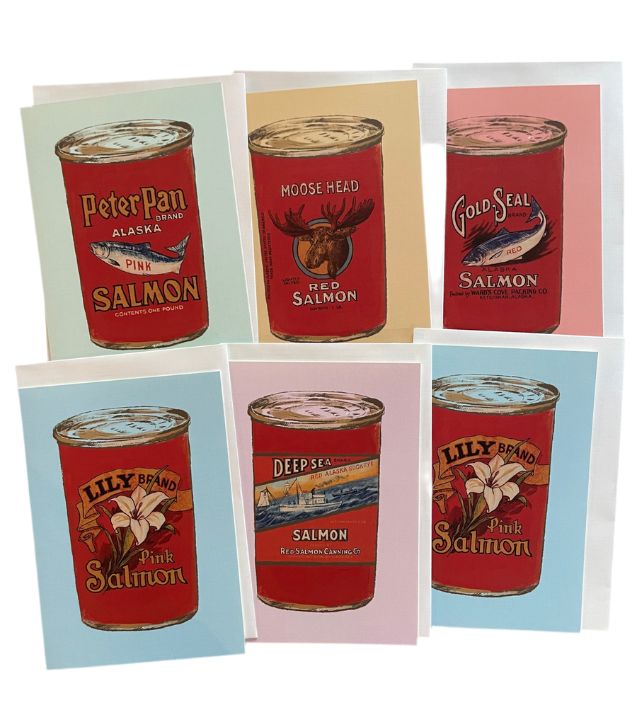 Alaska Canned Salmon Cards - 6 Pack