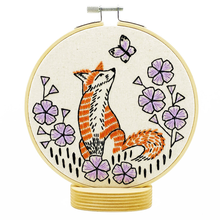 Hook Line & Tinker - Fox in Phlox Embroidery Kit