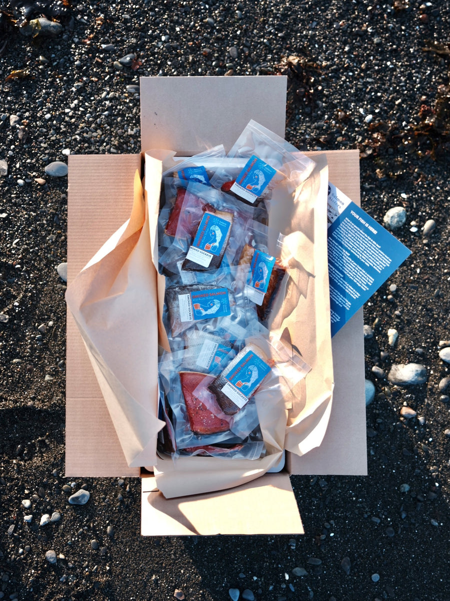 Wild Alaska Smoked Sockeye Salmon Box: 10 LB