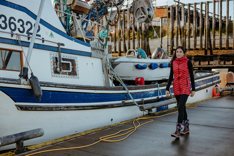 SKHOOP x Salmon Sisters - Sockeye Vest (Red Granite)