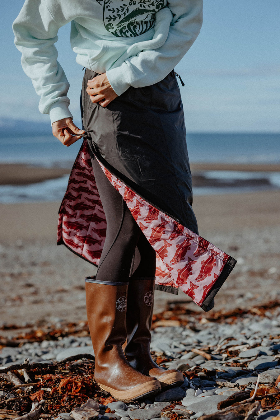 SKHOOP x Salmon Sisters - Original Skirt (Black)