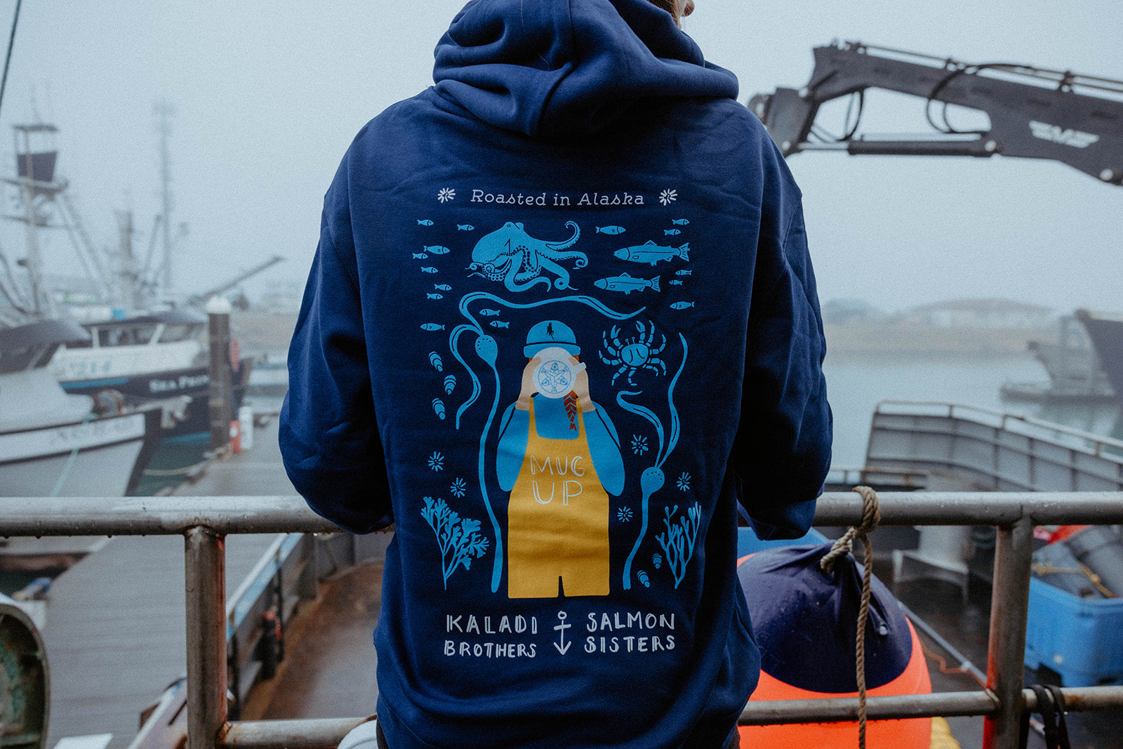 Kaladi Brothers x Salmon Sisters - Mug Up Hoodie