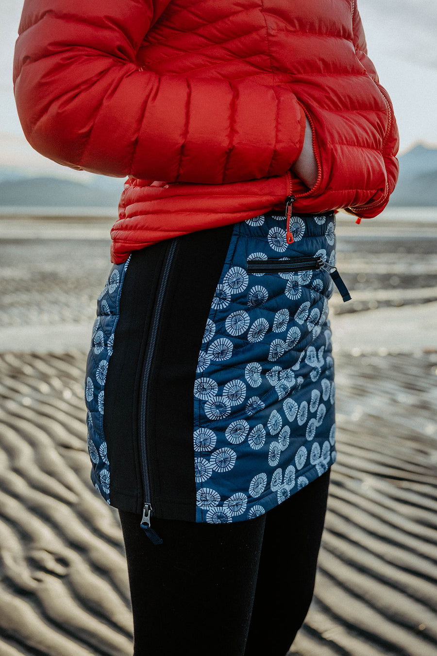 SKHOOP x Salmon Sisters - Limpet Kari Skirt (Navy)