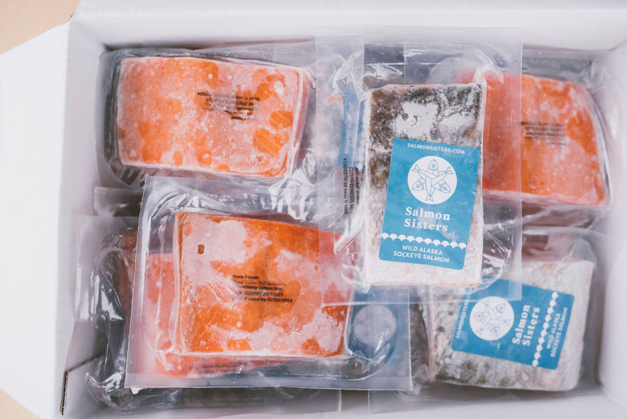 Wild Alaska Sockeye Salmon Portion Box: 10 LBS