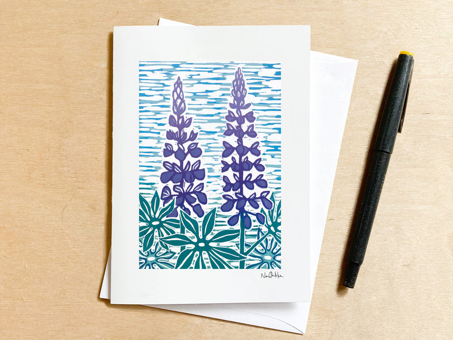 Nan Onkka - Lupine Greeting Card