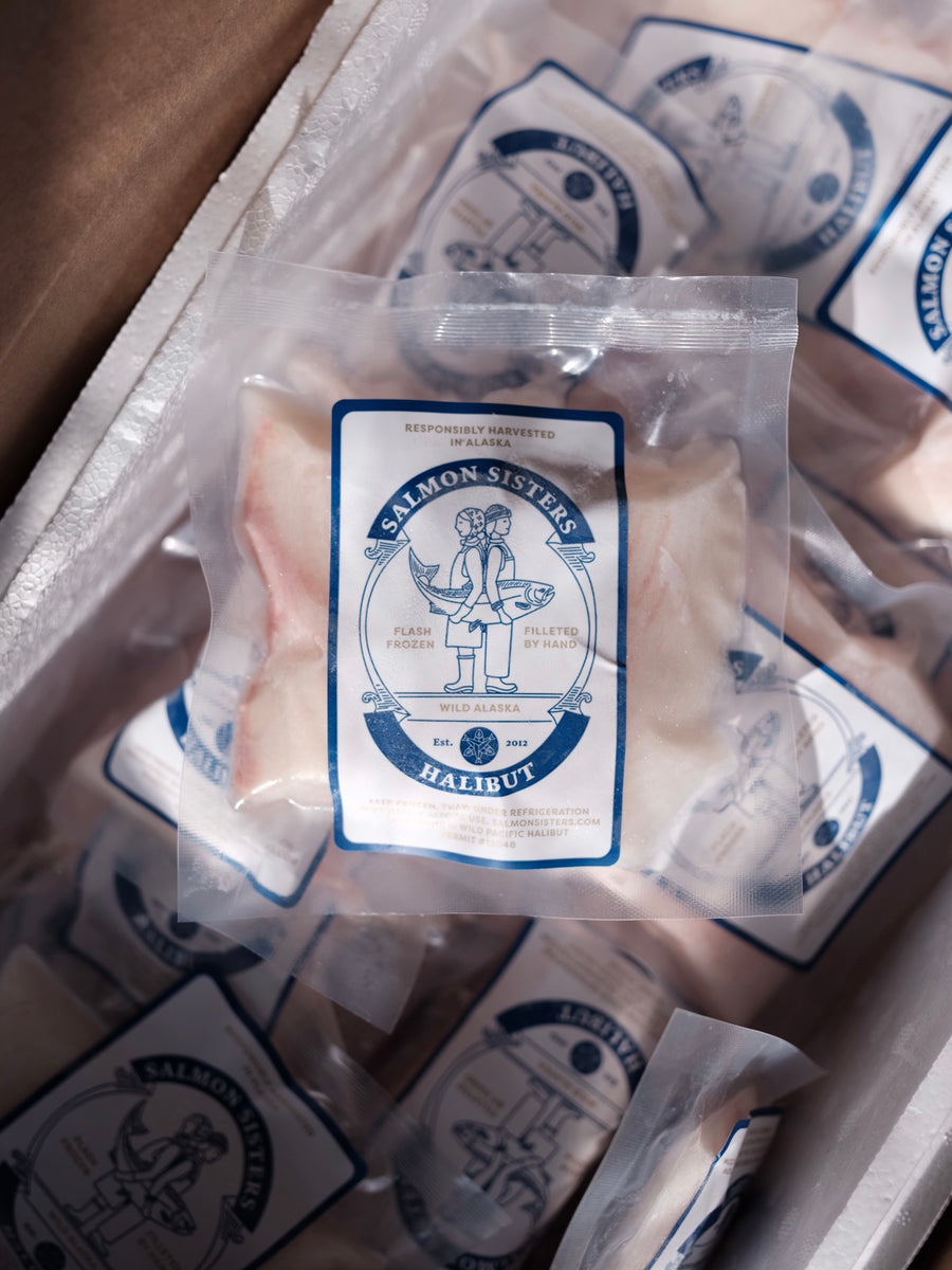 Wild Alaska Halibut Portion Box: 10 LB