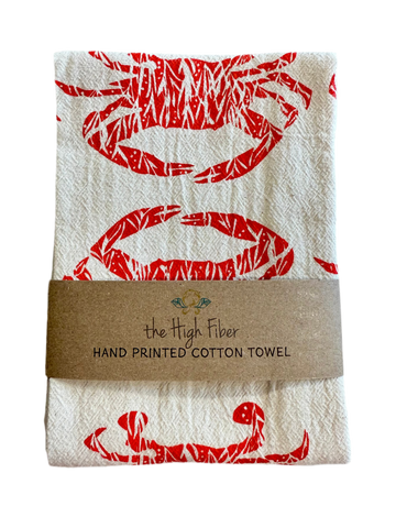 High Fiber - Crab Tea Towel