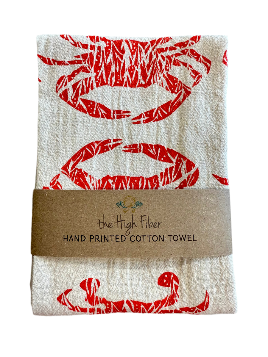 High Fiber - Crab Tea Towel