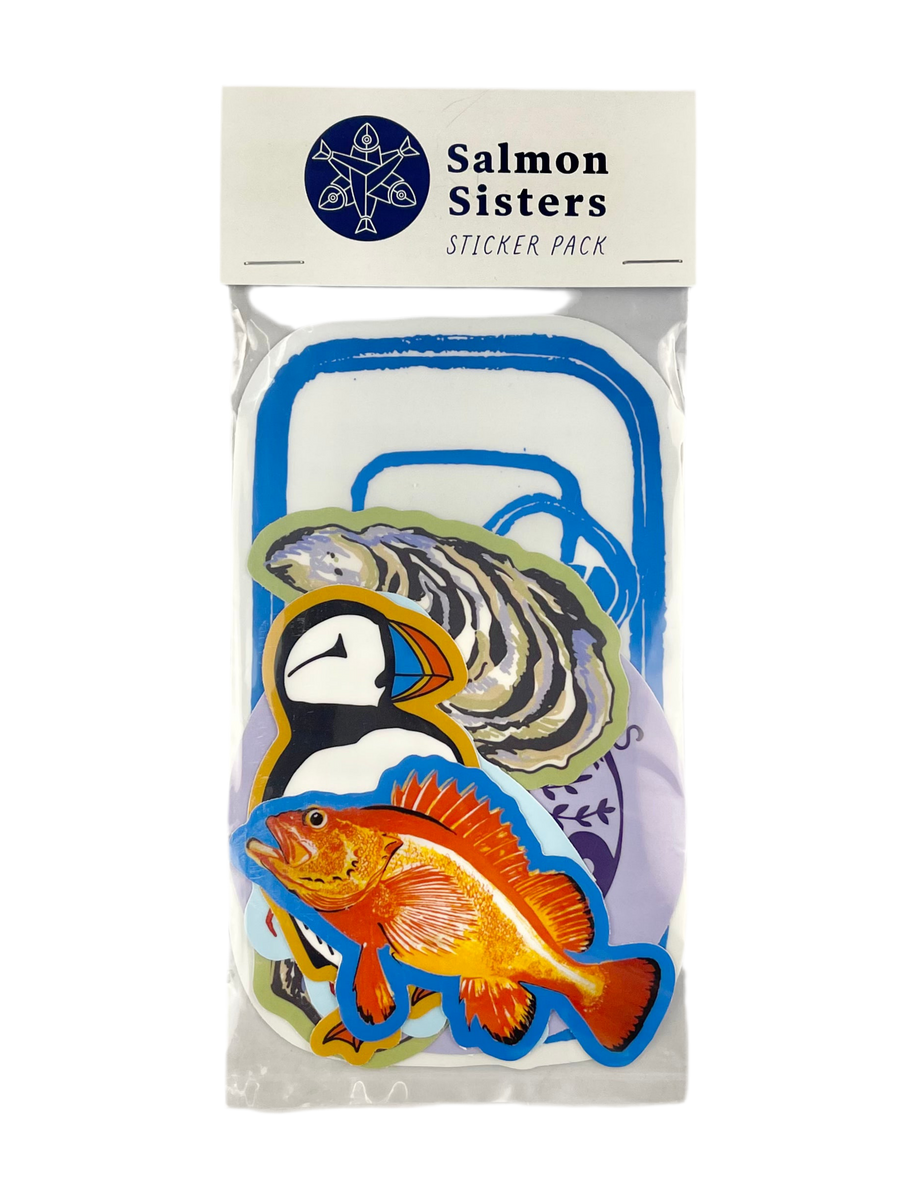 Salmon Sisters Sticker 6-Pack