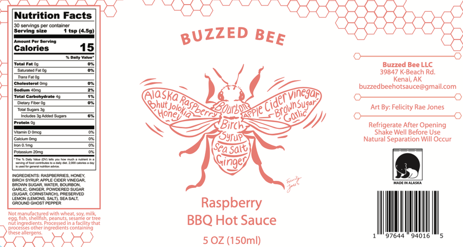 Buzzed Bee Hot Sauce - Raspberry BBQ