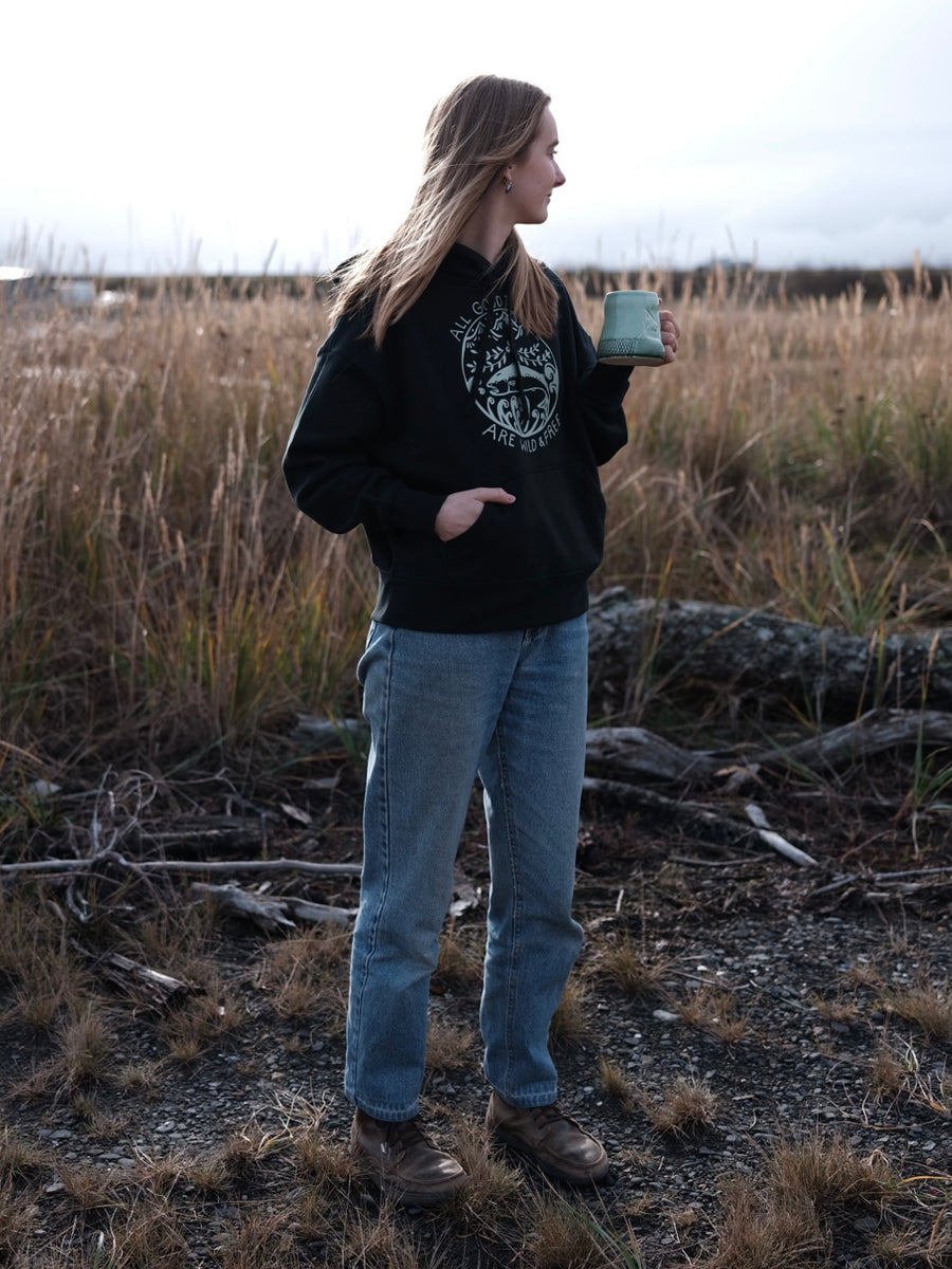 Wild & Free Pullover Hoodie - Evergreen