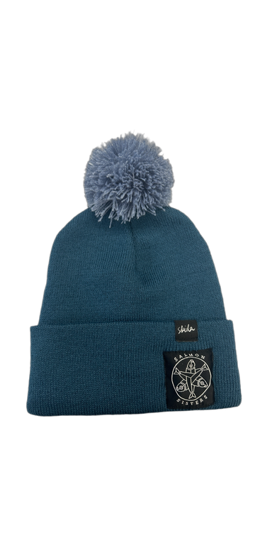 Skida Pom Beanie - Blue