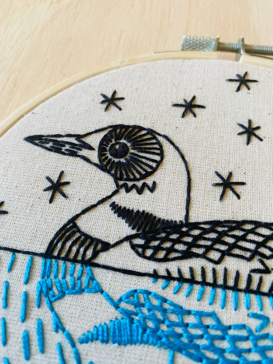 Hook Line & Tinker - Loon Embroidery Kit