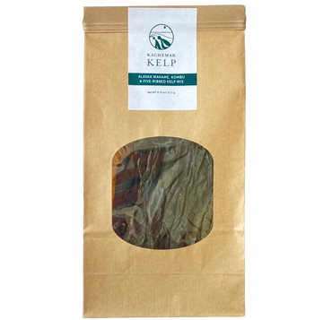 Kachemak Kelp Alaska Wakame, Kombu & Five-Ribbed Kelp Mix