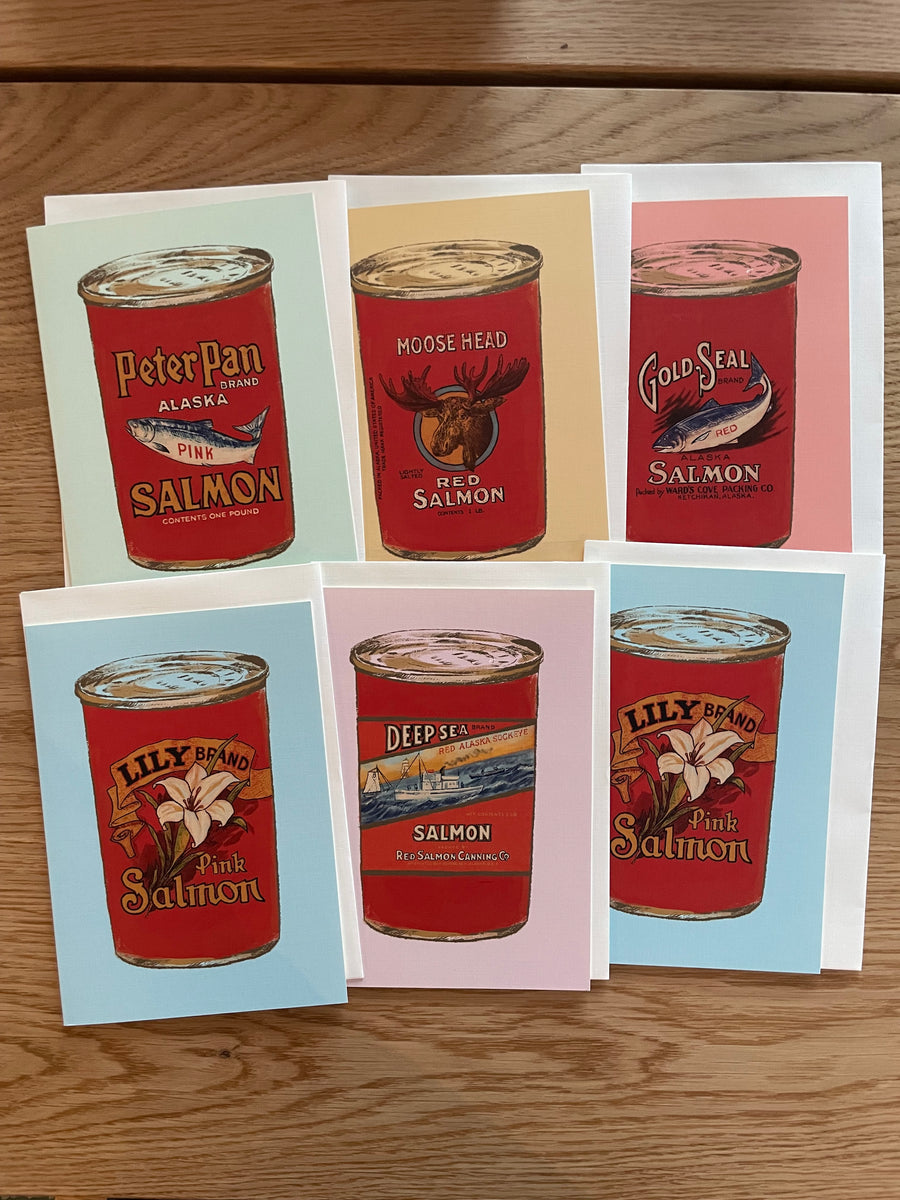 Alaska Canned Salmon Cards - 6 Pack