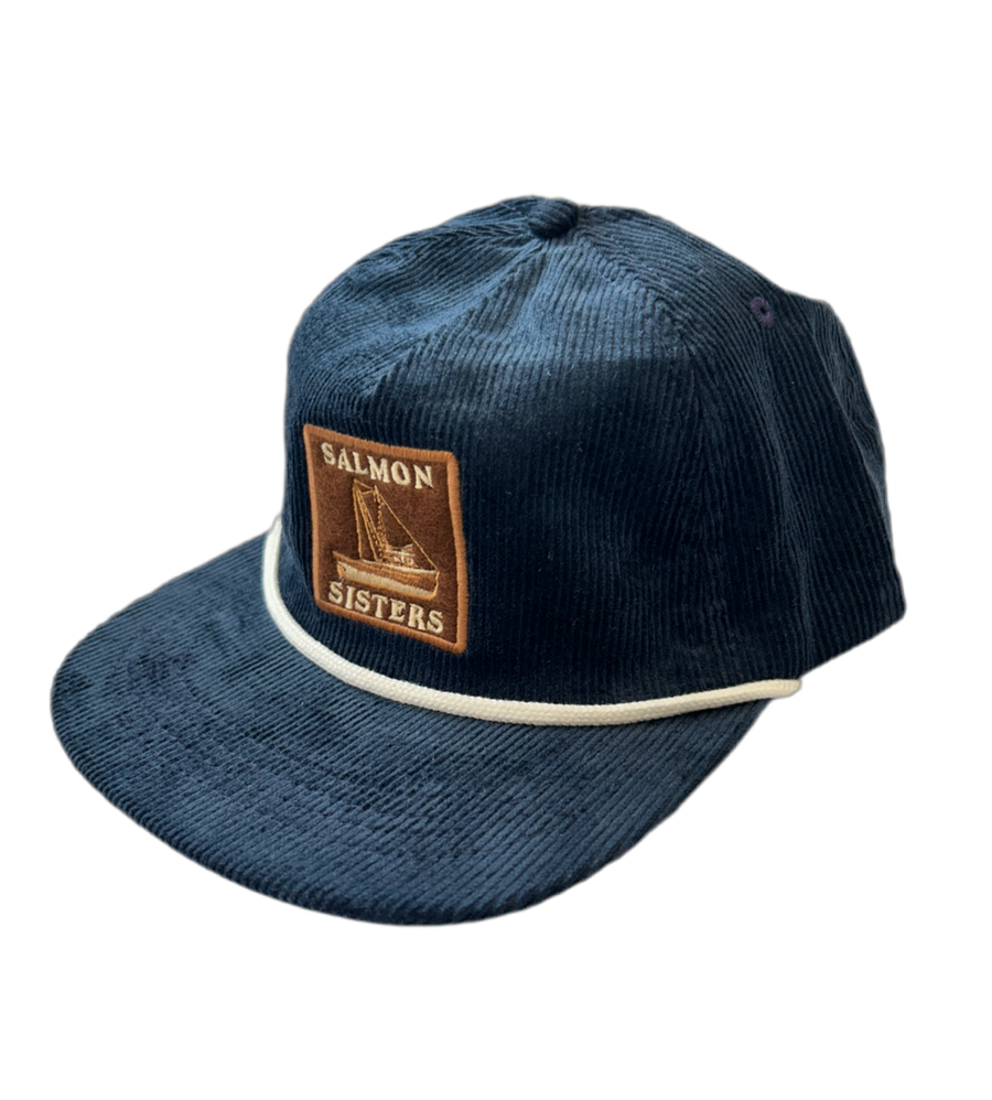 Corduroy Boat Cap - Blue