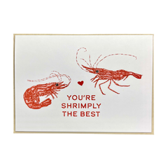 Shrimply the Best Greeting Card