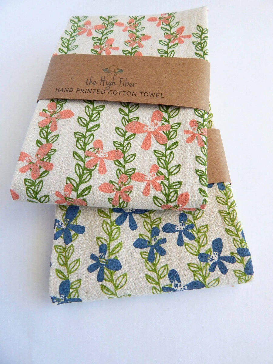 High Fiber - Floral Vine Tea Towel