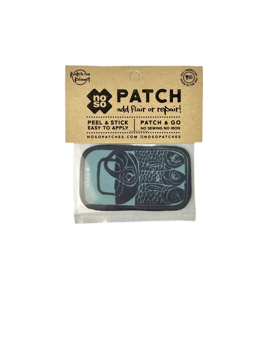 NoSo x Salmon Sisters - Tinned Fish Repair Patch (Dark Blue)