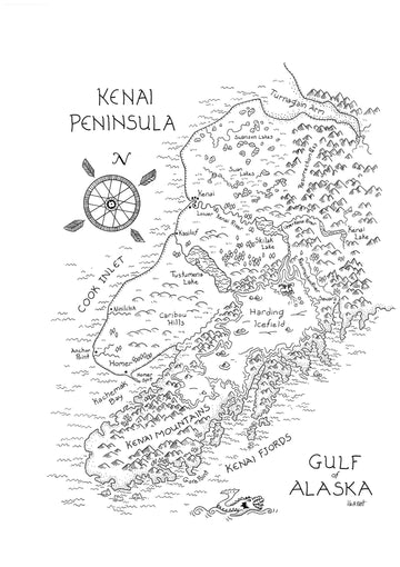 Kim McNett - Kenai Peninsula Map