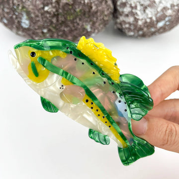 Largemouth Bass Hair Clip