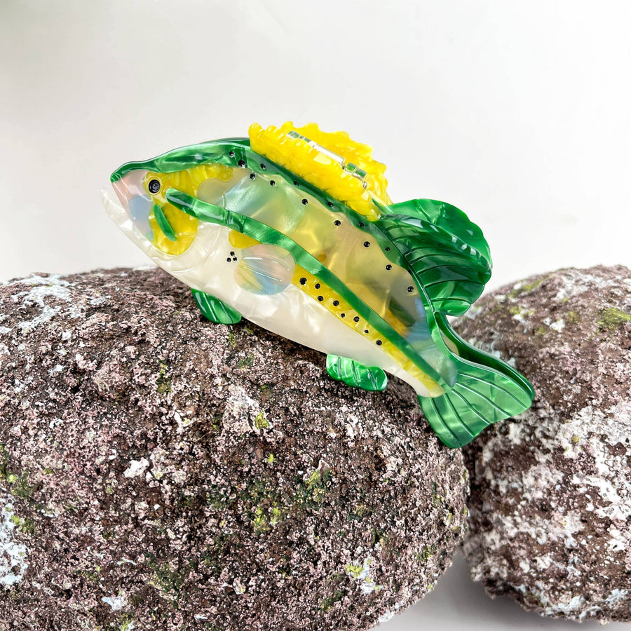 Largemouth Bass Hair Clip
