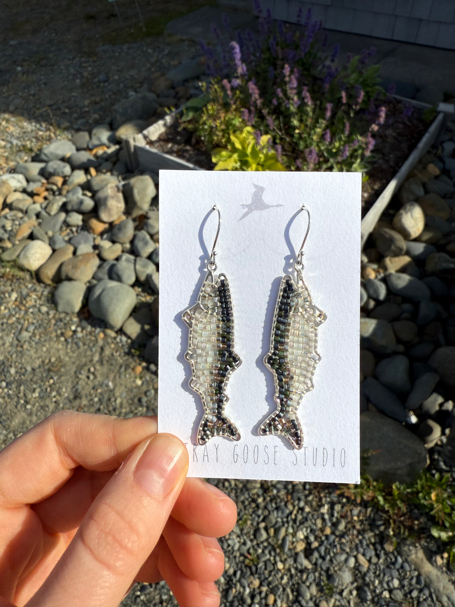 Stray Goose Studio - King Salmon Earrings