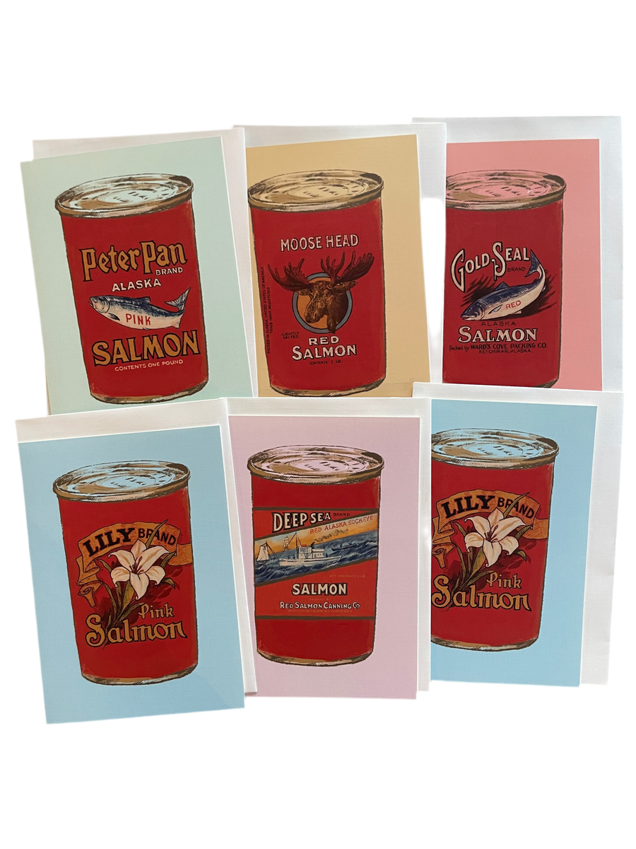 Alaska Canned Salmon Cards - 6 Pack