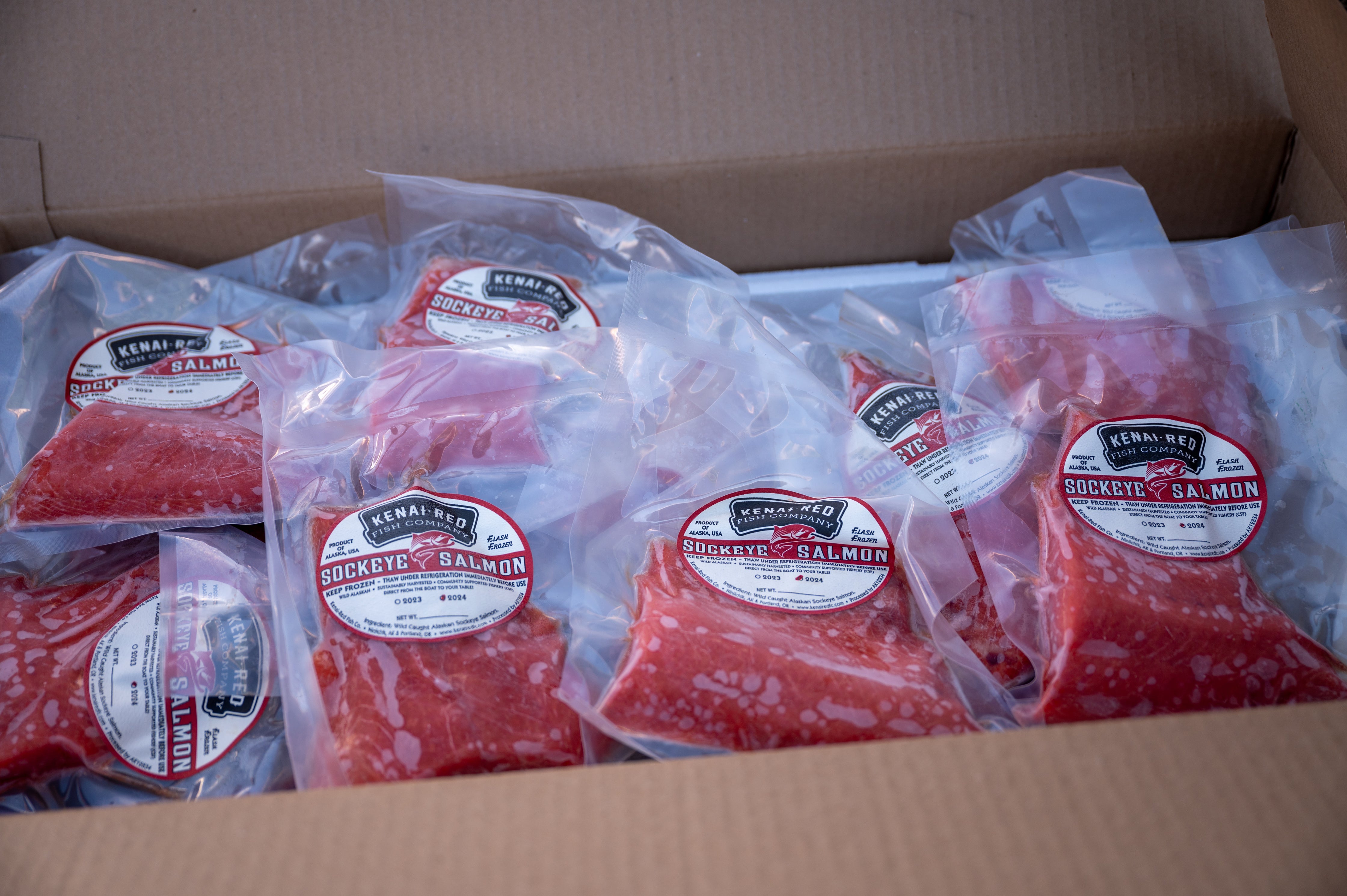 サーモンベリーズ('91独) Wild Alaska Sockeye Salmon Portion Box: 20 LBS (join
